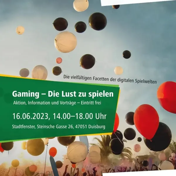 Plakat „Gaming – Die Lust zu spielen“